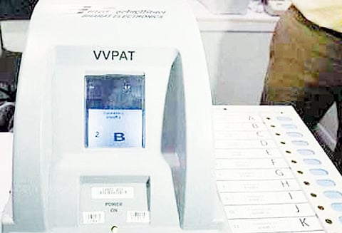 யாருக்கு வாக்களித்தோம் என அறியும் ‘வி.வி.பேட்’ கருவி தவறான தகவல் சொல்லும் வாக்காளருக்கு 6 மாதம் சிறை