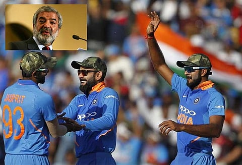 ராணுவ தொப்பியை அணிந்து ஆடிய இந்திய அணி மீது கடும் நடவடிக்கை எடுக்க வேண்டும் - பாகிஸ்தான் கிரிக்கெட் வாரியம் வற்புறுத்தல்