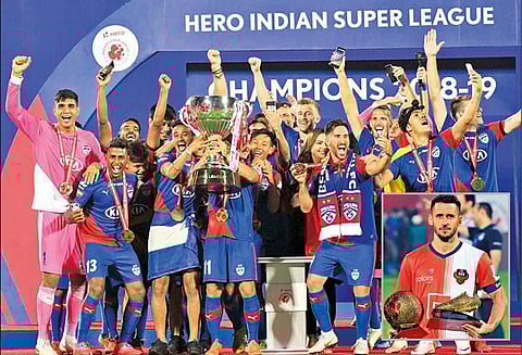 ஐ.எஸ்.எல். கால்பந்து போட்டியில் பெங்களூரு அணி முதல்முறையாக ‘சாம்பியன்’