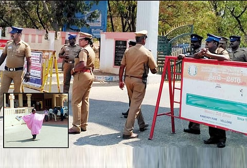 திருவண்ணாமலை நாடாளுமன்ற தொகுதியில் போட்டியிட பின்னோக்கி நடந்து வந்து சுயேச்சை வேட்பாளர் வேட்பு மனுதாக்கல்