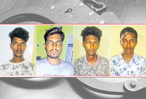 கும்மிடிப்பூண்டி அருகே டிரைவரை தாக்கி கார் கடத்திய வழக்கில் 5 பேர் கைது