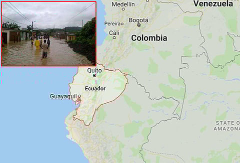 ஈகுவடார் நாட்டில் கனமழைக்கு 20 பேர் பலி