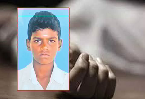 கன்டெய்னர் லாரி மோதி பள்ளி மாணவன் பலி