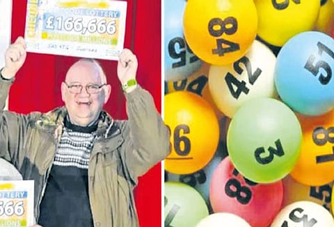 லாட்டரியில் பரிசு வென்றவருக்கு சிறைத் தண்டனை