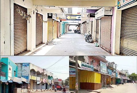 வணிகர் தினத்தையொட்டி, மாவட்டம் முழுவதும் கடைகள் அடைப்பு