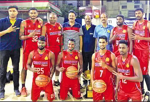 மாநில கூடைப்பந்து போட்டி: இந்தியன் வங்கி அணி ‘சாம்பியன்’