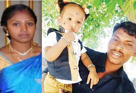 கணவர் மற்றும் ஒரு வயது குழந்தையை கொன்று நாடகமாடிய இளம்பெண் கைது