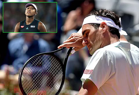 இத்தாலி ஓபன் டென்னிஸ்: பெடரர், நவோமி ஒசாகா காயத்தால் விலகல்