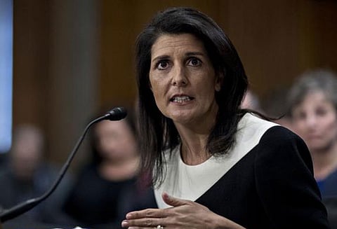 அமெரிக்க வரலாற்றில் புதிய சாதனை இந்திய வம்சாவளி பெண் நிக்கி ஹாலிக்கு ‘கேபினட்’ அந்தஸ்து