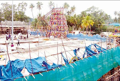 சமயபுரம் மாரியம்மன் கோவில் கும்பாபிஷேக விழா ஏற்பாடுகள் தீவிரம்