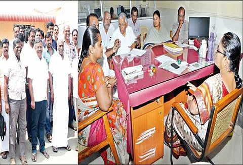 திருப்பூர் ஈஸ்வரன் கோவில் அதிகாரி மீது முறைகேடு புகார் மண்டல இணை ஆணையர் விசாரணை