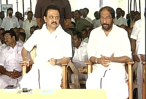 திருச்சியில் முக ஸ்டாலின் தலைமையில் உண்ணாவிரதம் போராட்டம்