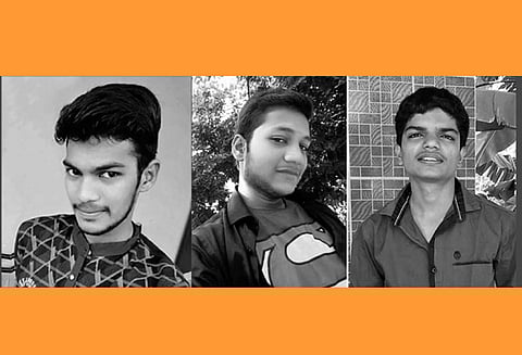 கல்குவாரி குட்டையில் தவறி விழுந்து என்ஜினீயரிங் கல்லூரி மாணவர்கள் 3 பேர் சாவு