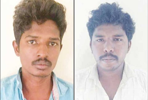 8 இடங்களில் பெண்களிடம் தங்க சங்கிலி பறித்த போலீஸ்காரர் உள்பட 2 பேர் கைது