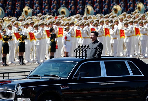 ஹாங்காங்கில் சீன அதிபருக்கு ராணுவ வரவேற்பு