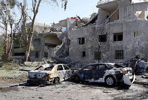 சிரியாவில் தற்கொலை வெடிகுண்டு தாக்குதலில் 8 பேர் பலி; 12 பேர் காயம்