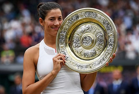 விம்பிள்டன் டென்னிஸ்: சாம்பியன் பட்டத்தை வென்றார் ஸ்பெயின் வீராங்கனை முகுருஜா
