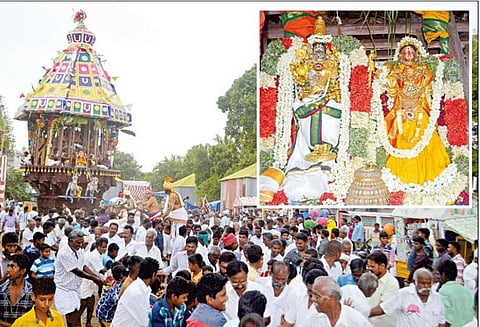 திருக்கோஷ்டியூர் சவுமியநாராயண பெருமாள் கோவில் ஆடி தேரோட்டம்