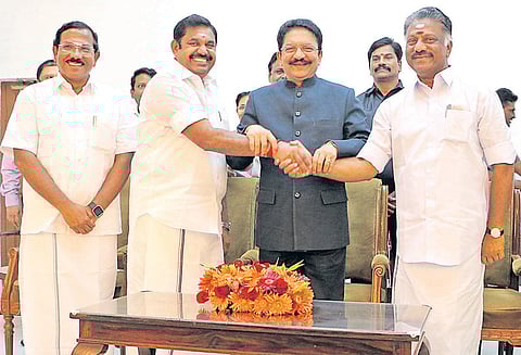 அ.தி.மு.க. இரு அணிகளும் இணைந்தன; அமைச்சர்களின் இலாகாக்கள் மாற்றம்