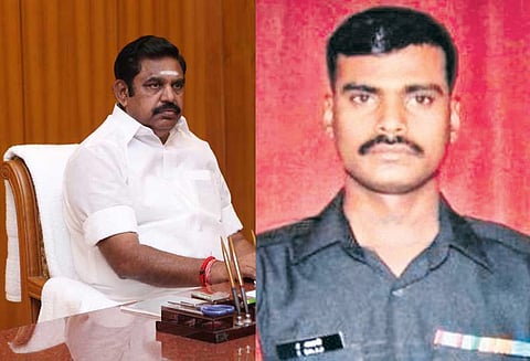 ஹெலிகாப்டர் விபத்தில் இறந்த தமிழக ராணுவ வீரர் குடும்பத்திற்கு ரூ.20 லட்சம் நிதியுதவி: முதல் அமைச்சர் அறிவிப்பு