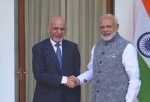 பிரதமர் மோடியுடன் ஆப்கானிஸ்தான் அதிபர் அஷ்ரப் கானி சந்திப்பு