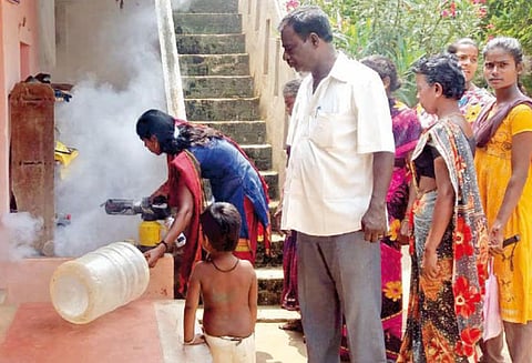 சிங்கம்புணரி பேரூராட்சியில் டெங்கு தடுப்பு பணிகள் தீவிரம்