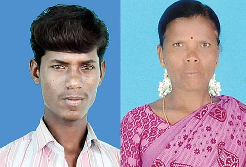 மோட்டார் சைக்கிள் மீது பஸ் மோதல்: விபத்தில் தொழிலாளி பலி; அதிர்ச்சியில் தாயும் இறந்த பரிதாபம்