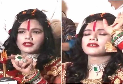 மரியாதையாக நடந்து கொள்ளுங்கள், வாயை மூடுங்கள் பத்திரிகயாளர்கள் மீது பாய்ந்த ராதே மா