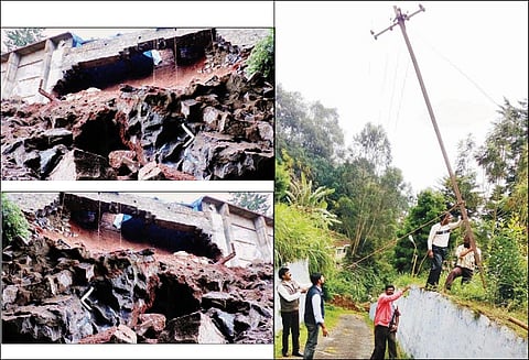 குன்னூரில் அந்தரத்தில் தொங்கும் வீடுகள்