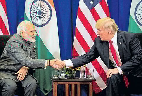 பிரதமர் மோடிக்கு டிரம்ப் பாராட்டு இணைந்து பணியாற்றுவோம் என்று அறிவிப்பு