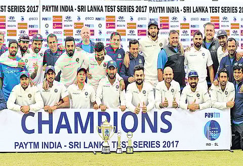 கடைசி டெஸ்ட் போட்டியை ‘டிரா’ செய்தது, இலங்கை தொடரை இந்தியா கைப்பற்றியது