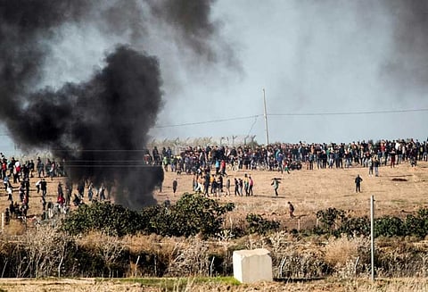 காசாவில் டிரம்புக்கு எதிராக நடைபெற்ற போராட்டத்தில் பாலஸ்தீனை சேர்ந்த இரண்டாவது நபர் பலி