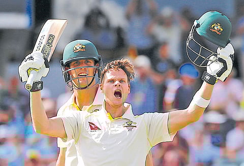 ஆஷஸ் 3-வது டெஸ்ட்: ஆஸ்திரேலிய அணி 549 ரன்கள் குவிப்பு