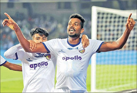 ஐ.எஸ்.எல். கால்பந்து: சென்னையின் எப்.சி. 4-வது வெற்றி