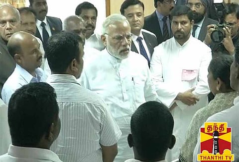 மீனவ -விவசாய பிரதிநிதிகளுடன் பிரதமர் மோடி சந்திப்பு குறைகளை கேட்டறிந்தார்