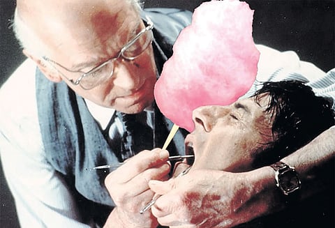 பல் மருத்துவர் உருவாக்கிய பஞ்சு மிட்டாய் இயந்திரம்