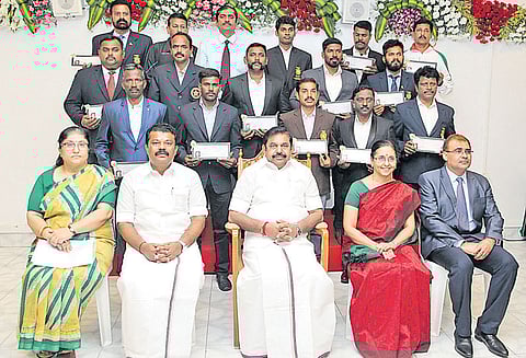 தமிழக வீரர்கள், பயிற்சியாளர்களுக்கு ரூ.2¼ கோடி ஊக்கத்தொகை