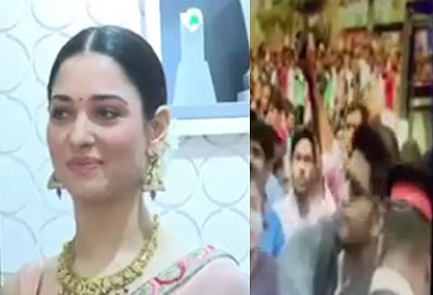 ஐதராபாத்தில் நடிகை தமன்னா மீது காலணி வீச்சு என்ஜினீயர் கைது