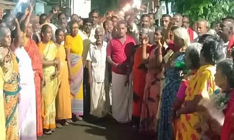 தனியார் மதுபான கடைக்கு எதிர்ப்பு