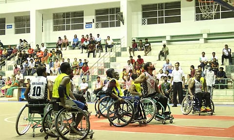 வீல்சேர் கூடைப்பந்து போட்டியில் தமிழக அணி சாம்பியன்