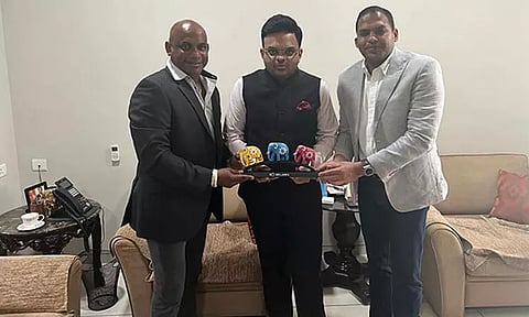 ஆசியன் கிரிக்கெட் கவுன்சில் தலைவர் ஜெய்ஷா உடன் சனத் ஜெயசூர்யா சந்திப்பு