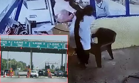 ஆதார் கார்டு கேட்டதற்காக சுங்கச்சாவடியில் பணிபுரியும் பெண் ஊழியரை அறைந்த நபர்..!