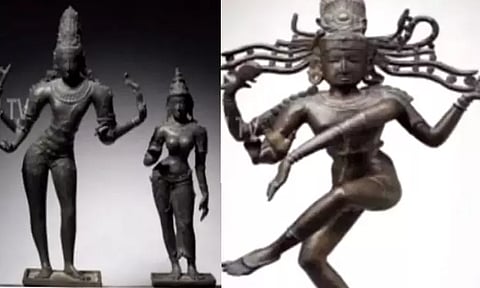 அமெரிக்காவில் இருக்கும் சோழர் கால சிலைகள் - மீட்க கோரி சிலை கடத்தல் தடுப்பு பிரிவு போலீசார் மத்திய, மாநில அரசுகளுக்கு கடிதம்