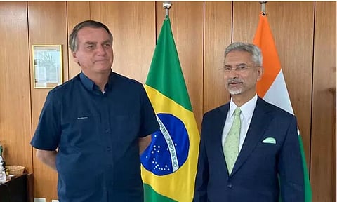 பிரேசில் அதிபருடன் வெளியுறவுத்துறை மந்திரி ஜெய்சங்கர் சந்திப்பு
