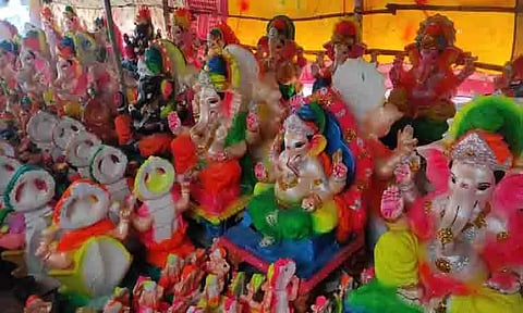 கரூ பகுதியில் விநாயகா சிலை விற்பனை மும்முரம்