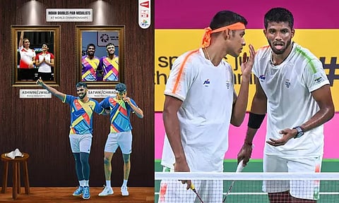உலக பேட்மிண்டன் போட்டியில் ஆண்கள் இரட்டையர் பிரிவில் இந்தியாவுக்கு முதல் முறையாக பதக்கம் உறுதி!