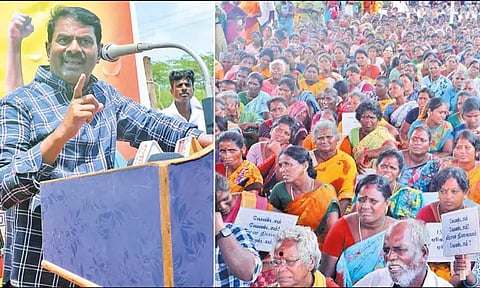 பரந்தூரில் விளைநிலங்களை அழித்து விமான நிலையம் தேவையா? சீமான் கேள்வி
