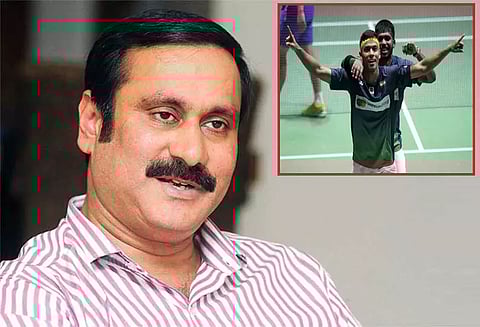 உலக பேட்மிண்டன் போட்டி: பதக்கம் வென்ற சாத்விக் - சிராக் ஜோடிக்கு அன்புமணி ராமதாஸ் வாழ்த்து