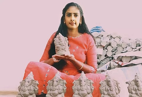 சுற்றுச்சூழலை பாதுகாக்கும் 'விதை விநாயகர்'