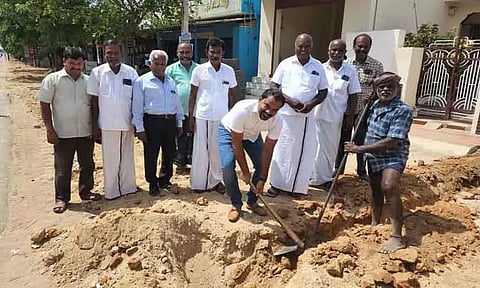 வீடுகளுக்கு குடிநீர் இணைப்பு வழங்கும் பணி தொடக்கம்
